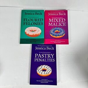Donut Mysteries Lot Jessica Beck 2016-2018‎ First Edition 3 Books Recipes